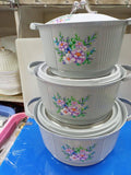 3 PCs insulated hotpot