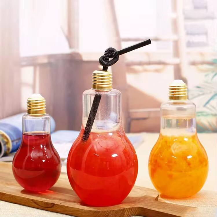 Glass Cups Light Bulb Shaped 
3pcs