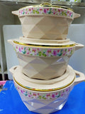 3 PCs insulated hotpot