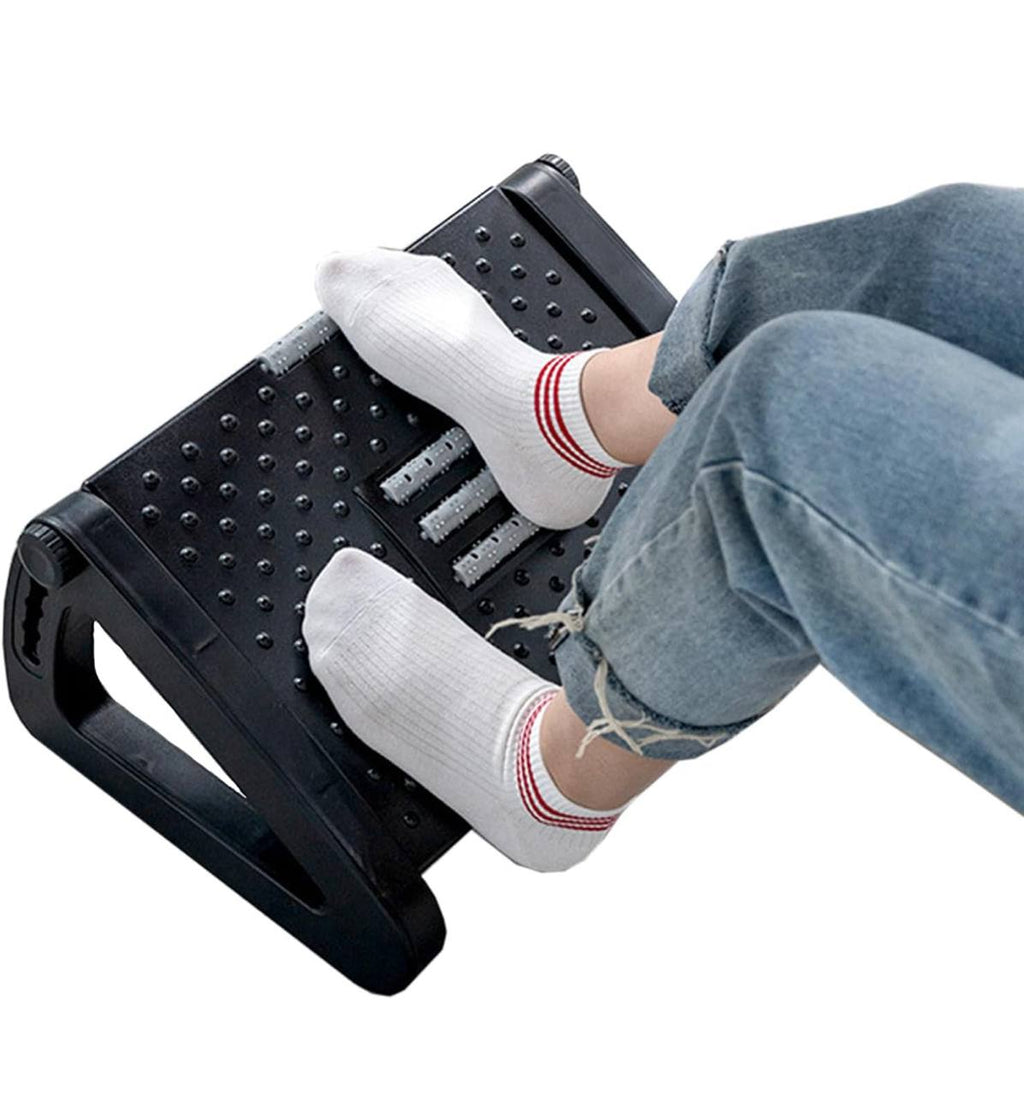Ergonomic Adjustable foot rest/under desk footrest massage