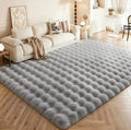 Faux fur area rug