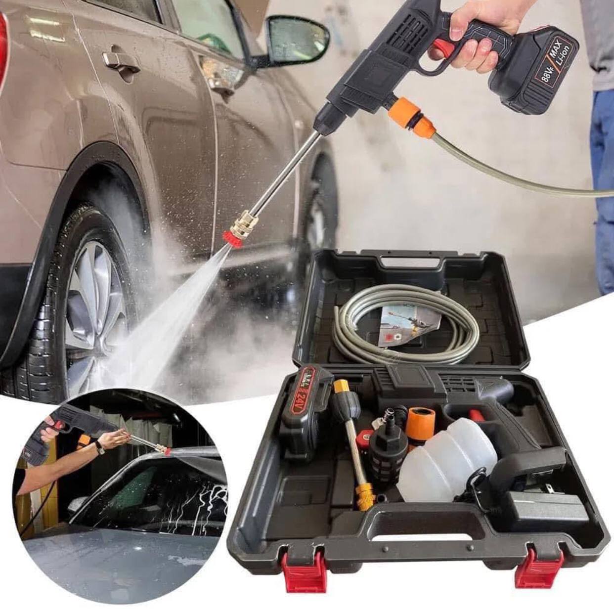 Recharge carwash gun
