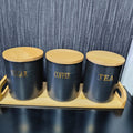 3 pcs set canisters codeB
