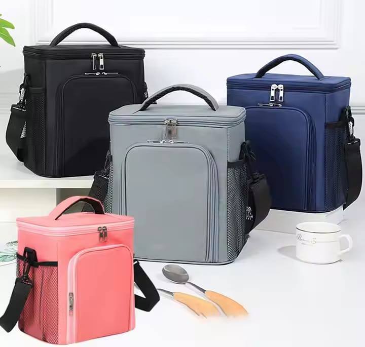 Large capacity 2 compartment lunch bag