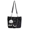 CUTE FASHION PEARL HANDBAG WITH CLOUD BAGCHARM /KEYHOLDER