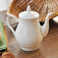 Ceramic Fancy White Kettle