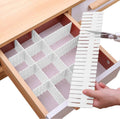 4Pcs Adjustable Drawer Divider
