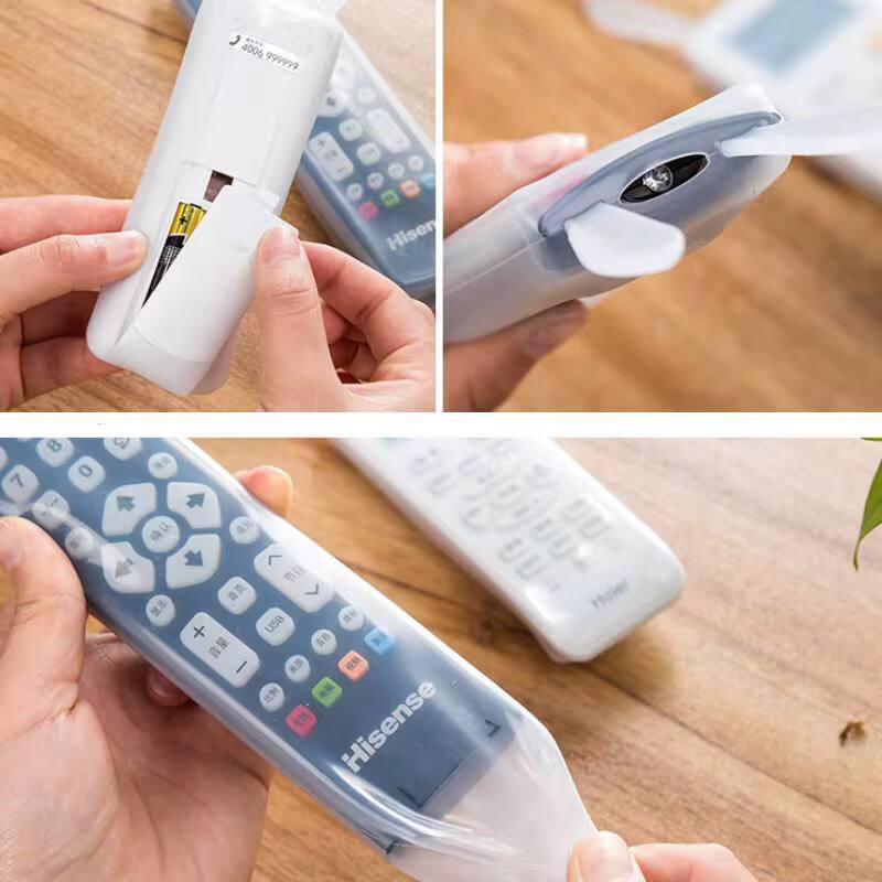 Rabbit Ears Soft Silicone Remote Control Protective Cases  Transparent Luminous Remote Control Covers