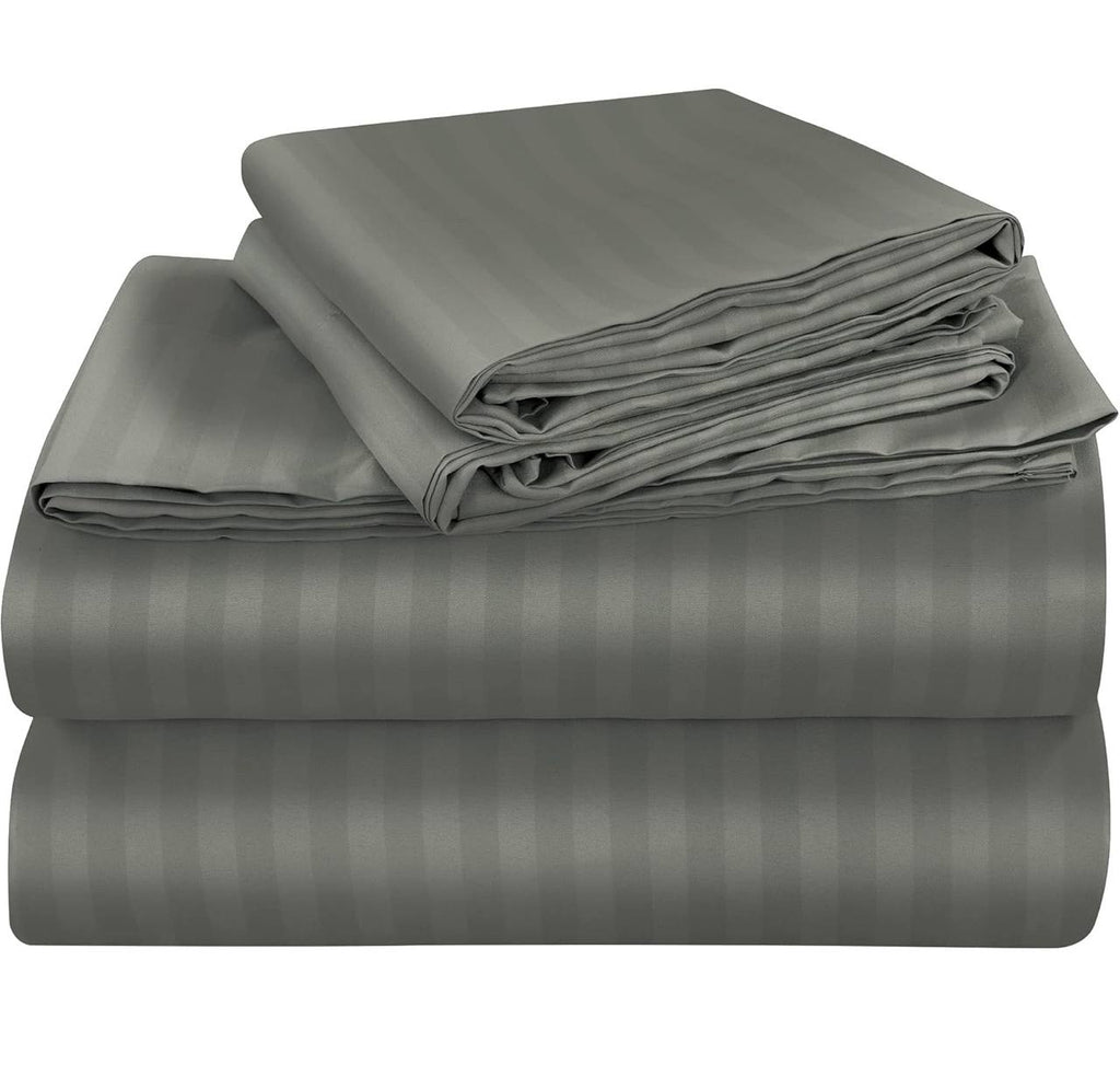 Striped bedsheets