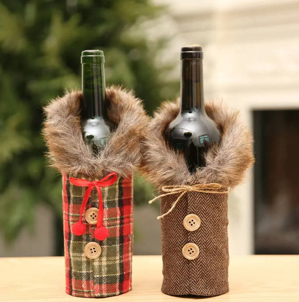 CHRISTMAS WINE BOTTLE COVER