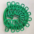 1.8M Outdoor Windproof Clothesline 10 Colors Portable Travel Stretchy Elastic Clothesline with Clamp Clips Hooks Outdoor Tools