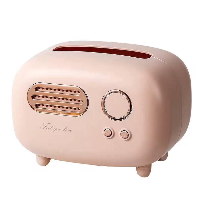 Radio-like tissue serviette holder