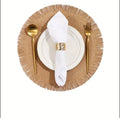6PCS Round Jute Table Mat