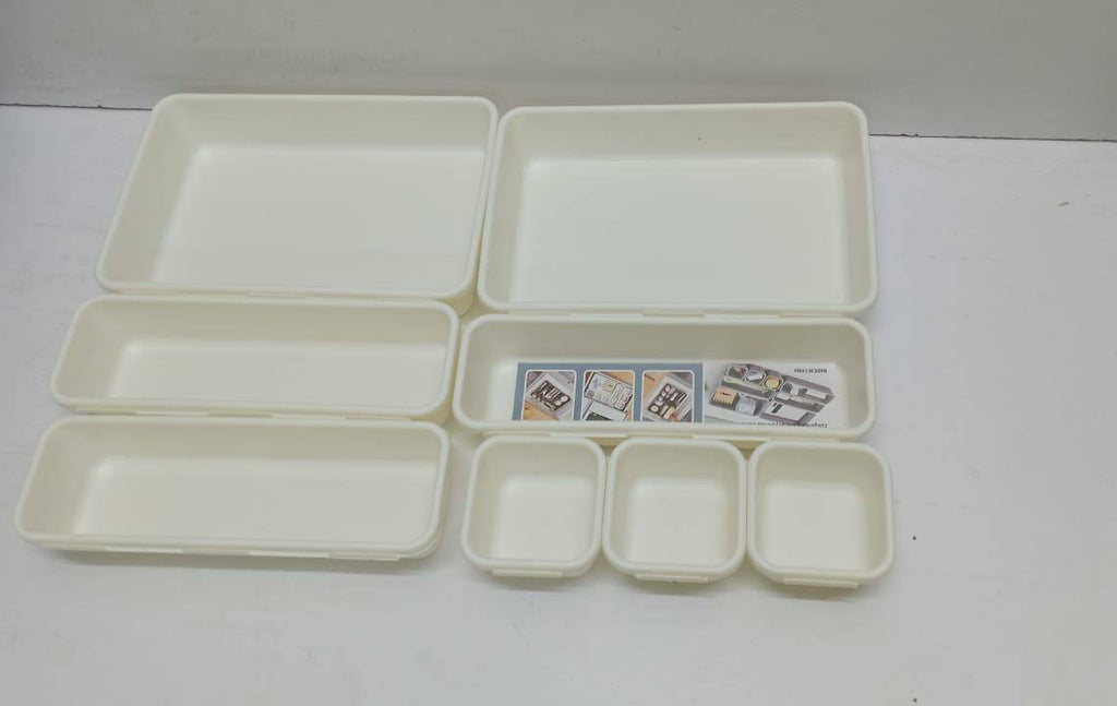 8pcs set Adjustable plastic drawer organiser