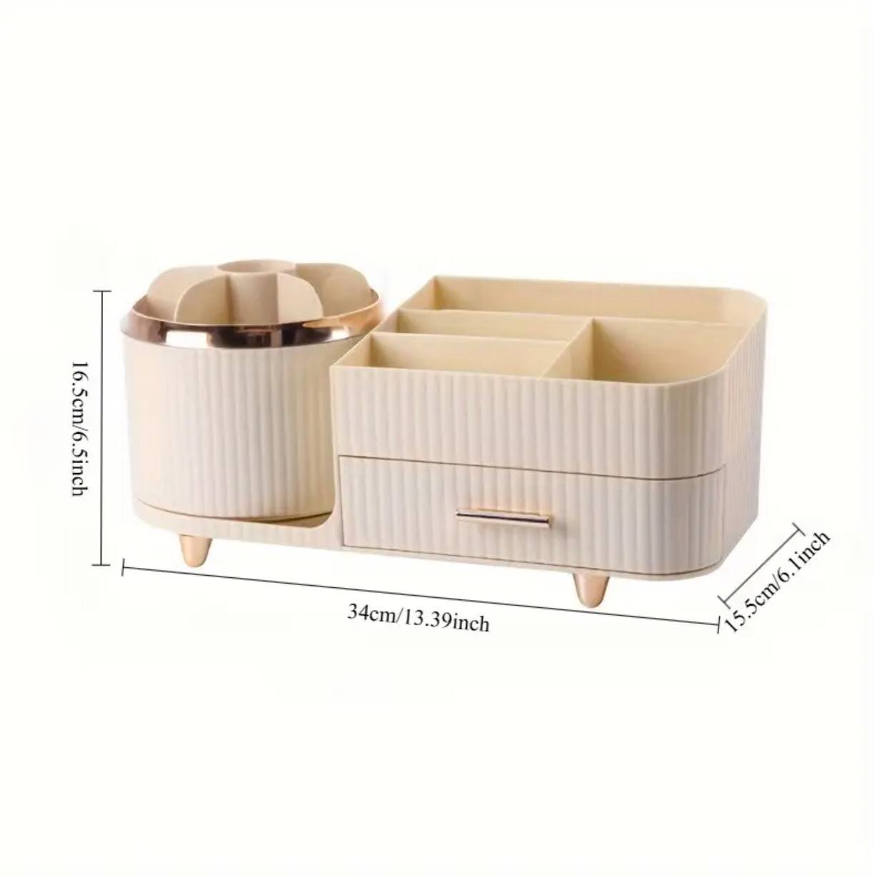 360å¡ Rotating cosmetic storage organizer