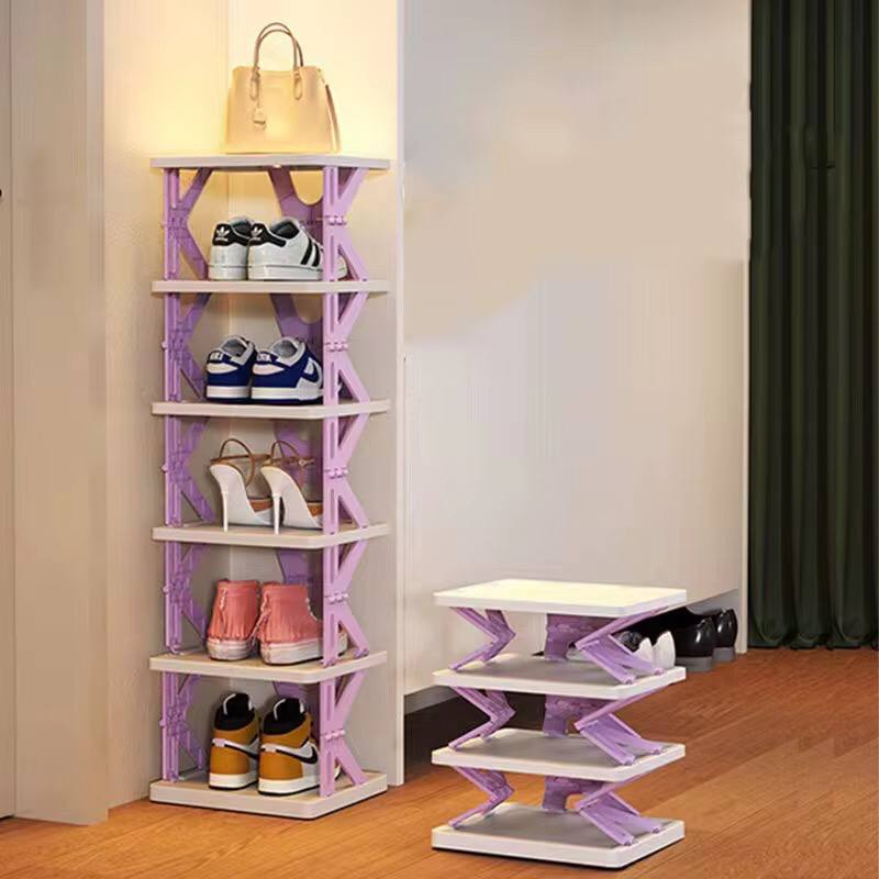 275mmå? x 95cm high 6 layer Foldable Retracting shoe rack