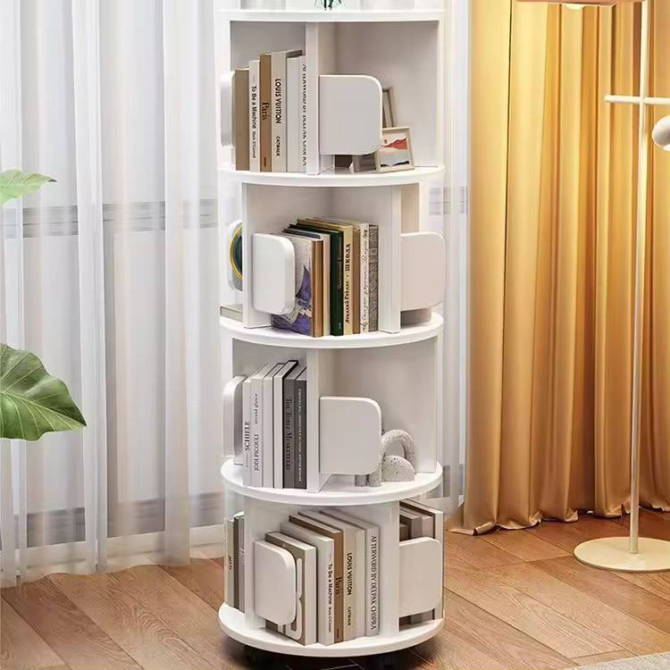 5 Tier 360å¡ stackable bookshelf organizer with wheels