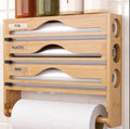 3 in 1 Roll Aluminium, Foil & Plastic wrap Dispenser