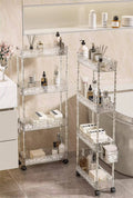 Versatile 3 tier storage cart with wheels