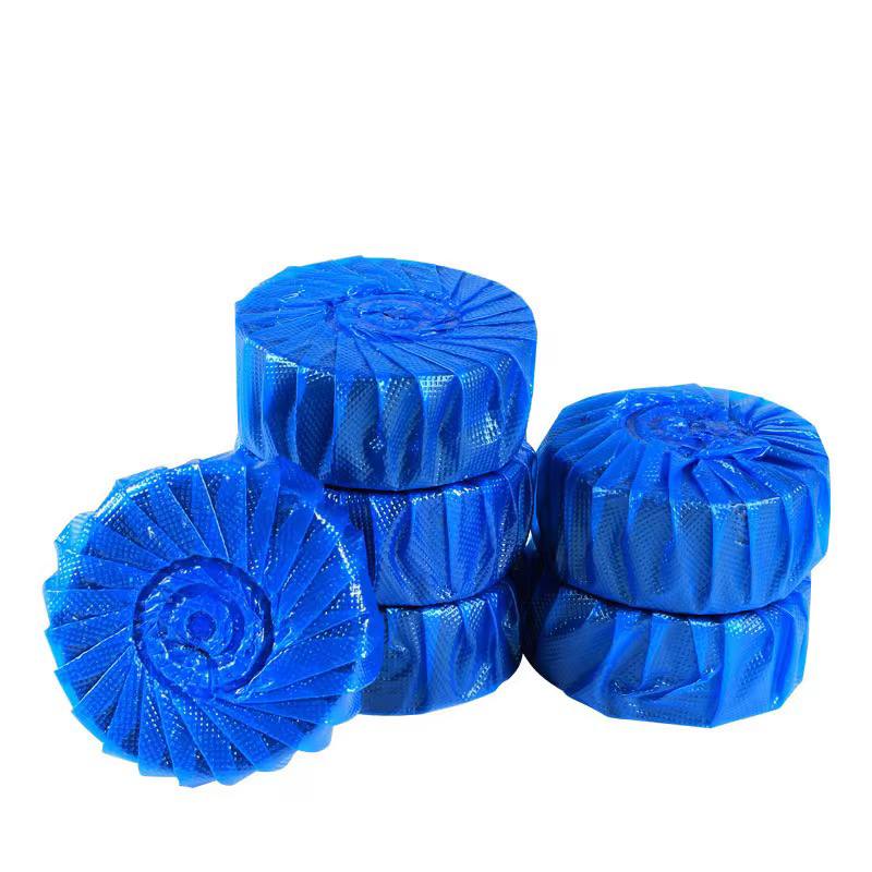 Blue bubble toilet cleaner