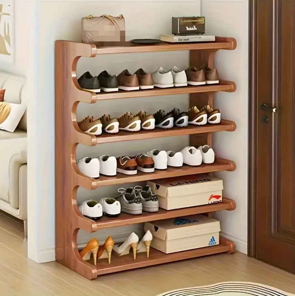 6 Layer Bamboo shoe rack