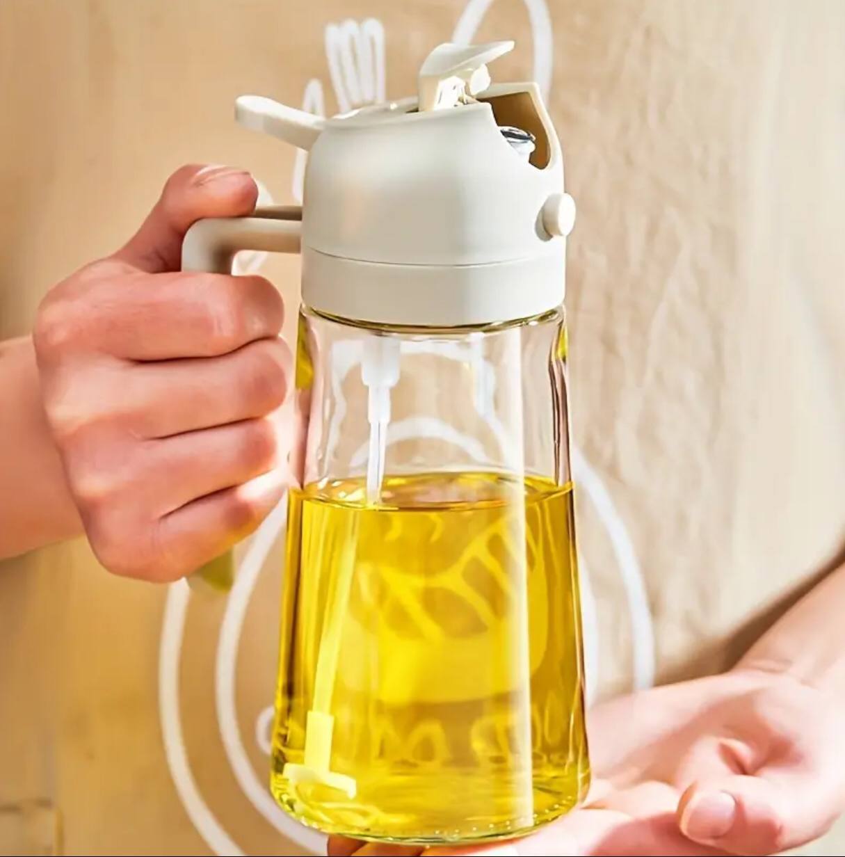 2-in-1 Oil Spray Bottle & Dispenser ‰ÛÒ Perfect for Controlled Cooking