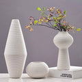 3Pc simple elegant ceramic vases 3pc set
