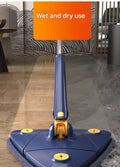 Triangle Mop 360 Rotatable Extendable Adjustable Cleaning Mop For Tubs, Tile Floor, Wall, Ceiling