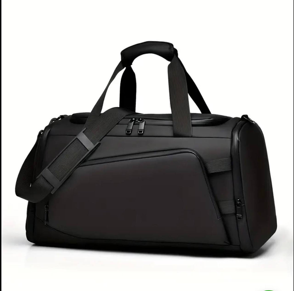 Waterproof Duffel Bag with Shoe Compartment & Backpack Straps