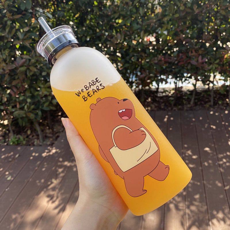 1000ml frosted  water bottle