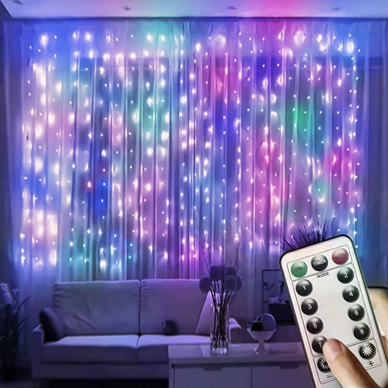 3MÌÑ3M CURTAIN LIGHTS WITH REMOTE