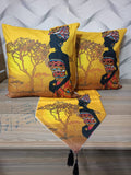 African Themed Bed Runners Set
