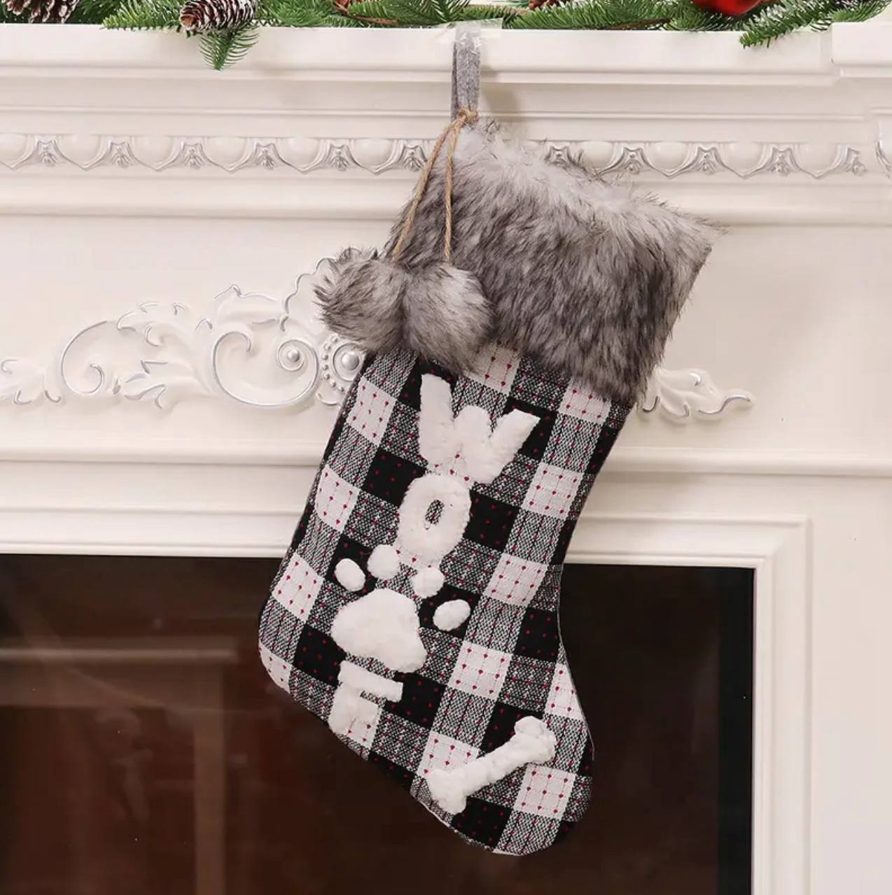 2pc Christmas decor socks