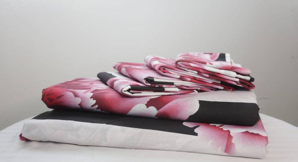 6 pcs Bedsheets Pakistan bedsheets set