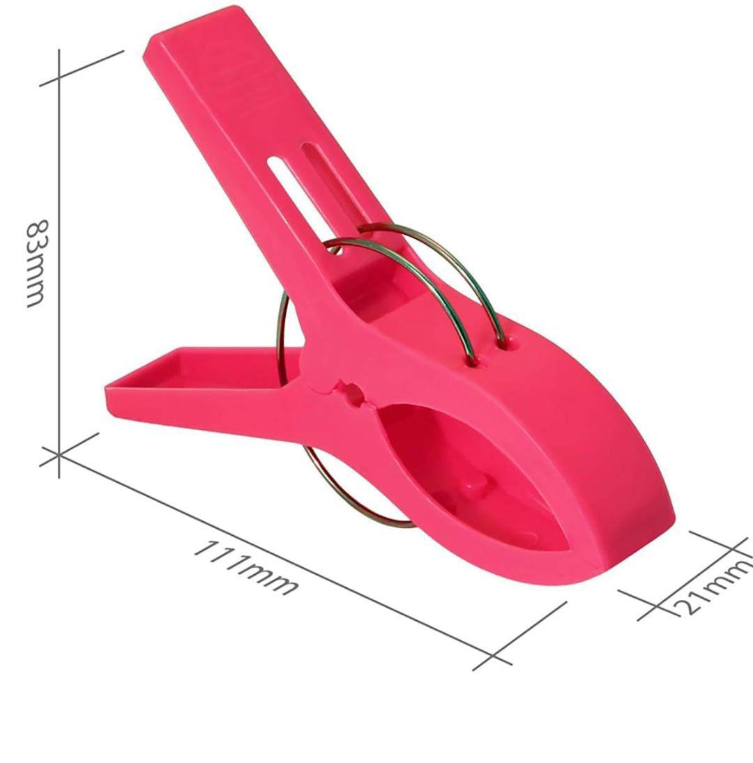 4Pcs Bright & Sturdy & Big Balcony Clips: