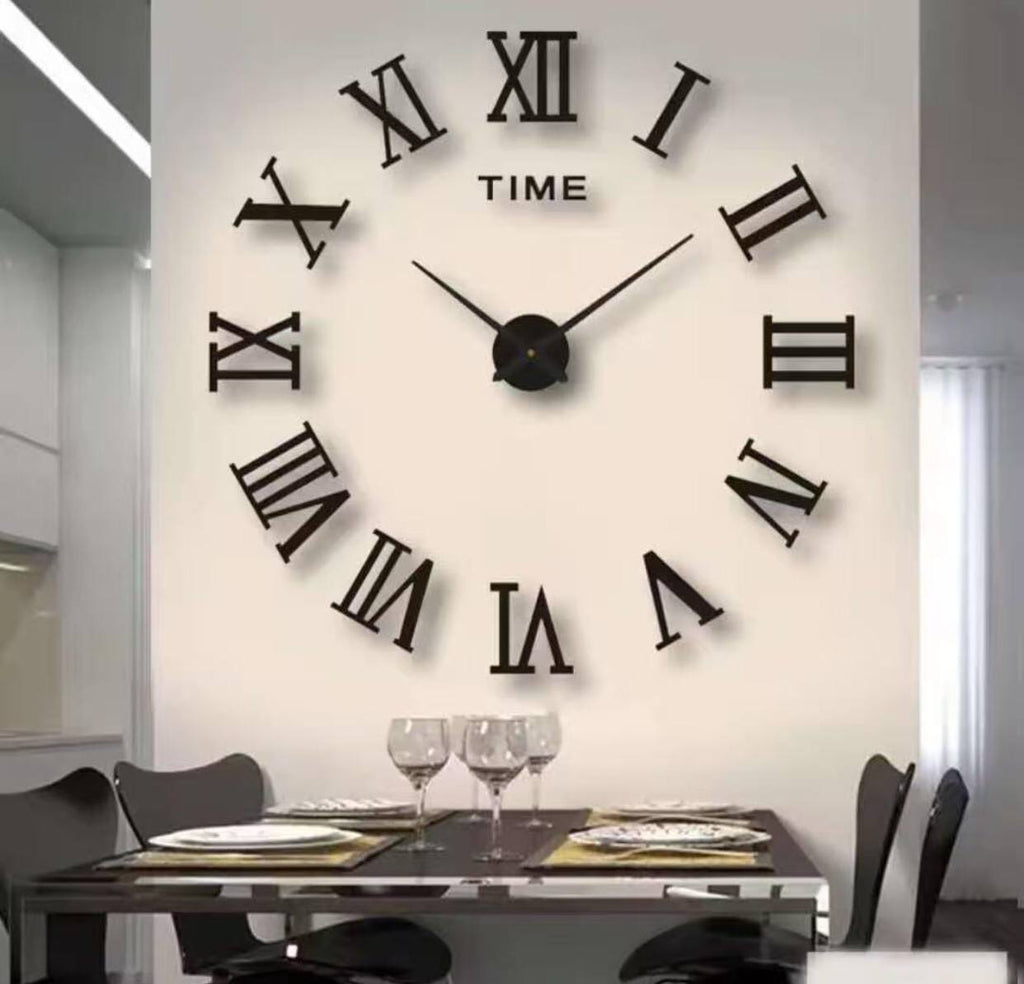 DIY Stylish and modern acrylics stickers clock