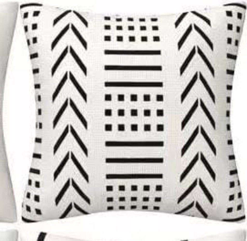 Geometric nordic throw covers/cases.
