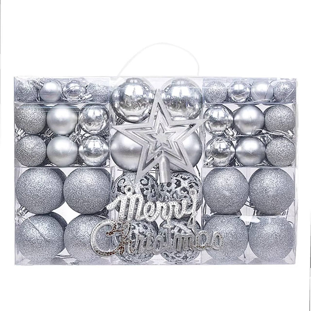 102 pcs  Christmas Balls Ornaments for Christmas Tree