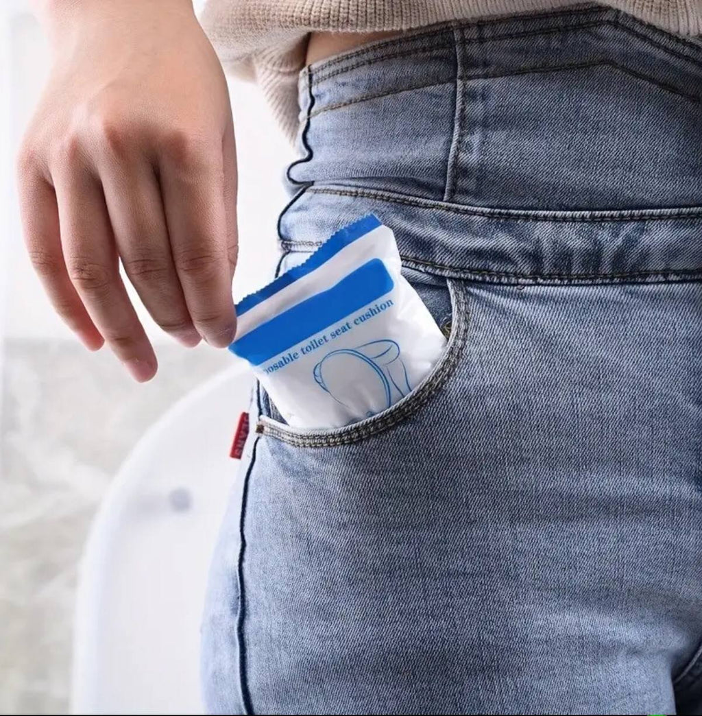 Disposable toilet seat cover .
