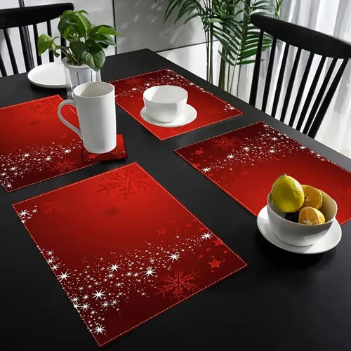 1pcs christmas placement for dining table.