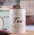 3pc Alloy  Canister Set with Bamboo Lid