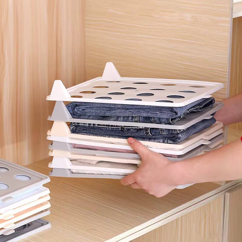 Folding board plastic   shirt organizer simple white clothing  lazy folding board  T-shirt folder