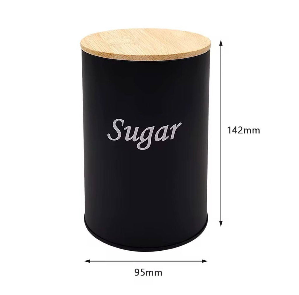 3 pcs set airtight canister with bamboo lid