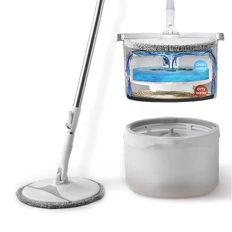 360‰�¡ Micro fiber spin mop with water separation bucket