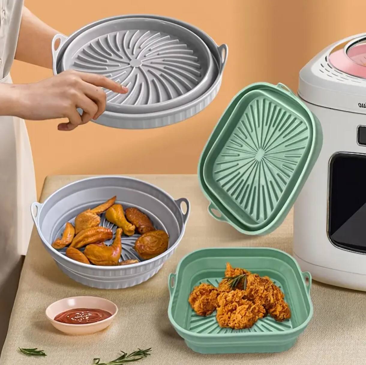 Air Fryer Silicone Pot Round /Square