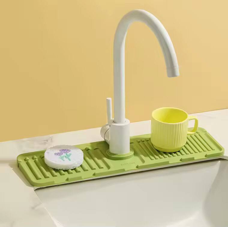 Silicone Faucet Mat Sink Splash Guard /Drainage Pad