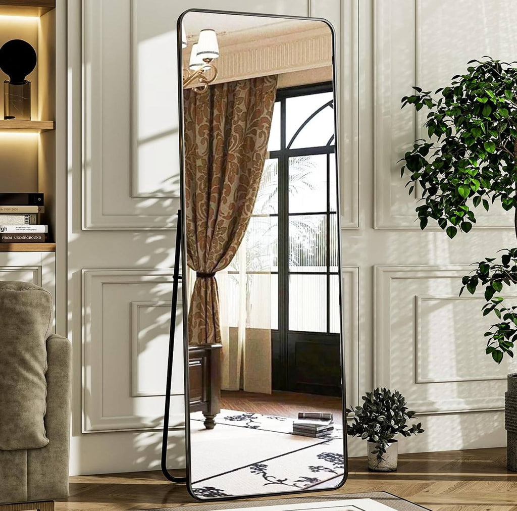 Full body rectangular framed dressing mirror