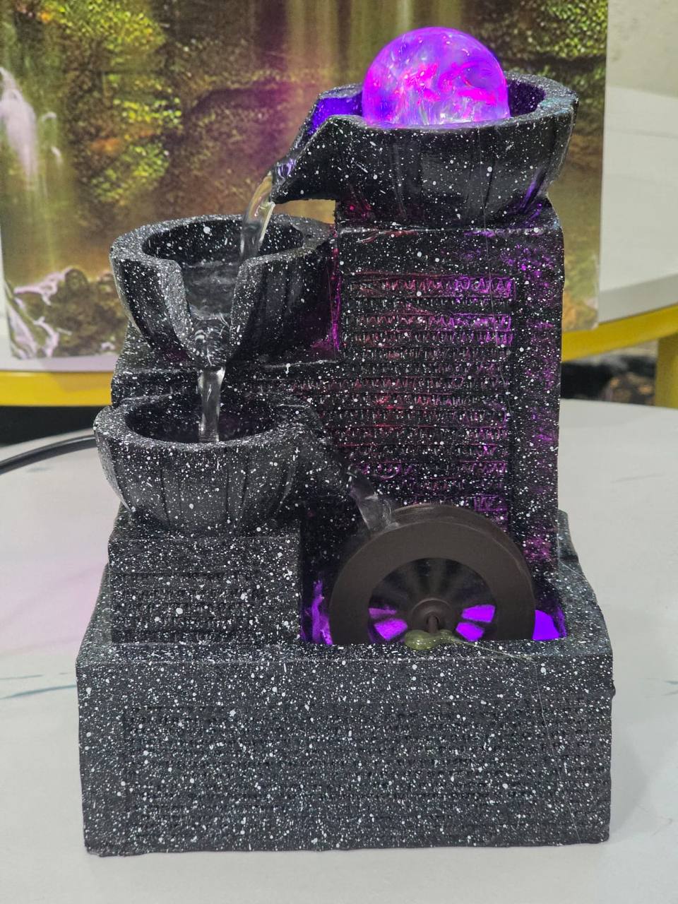 Indoor waterfall fountain  table decor