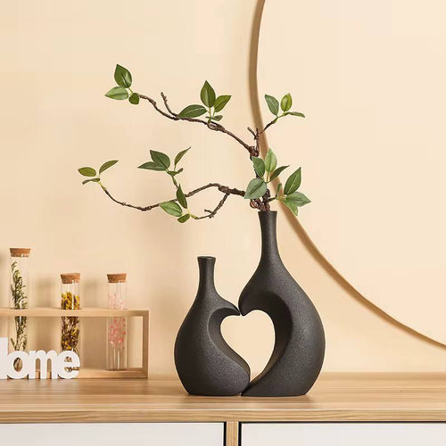 2 in 1 deco heart shaped flower vase