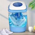 Mini washing machine with shoe brush